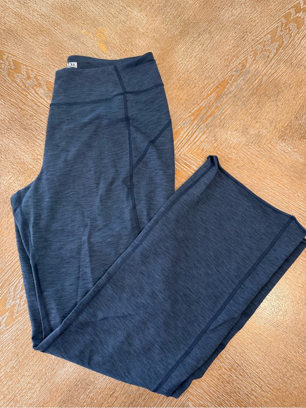 Duluth Trading Co Pants Blue Flare Pants MX33 Raw Hem Waist 32” Inseam 30”